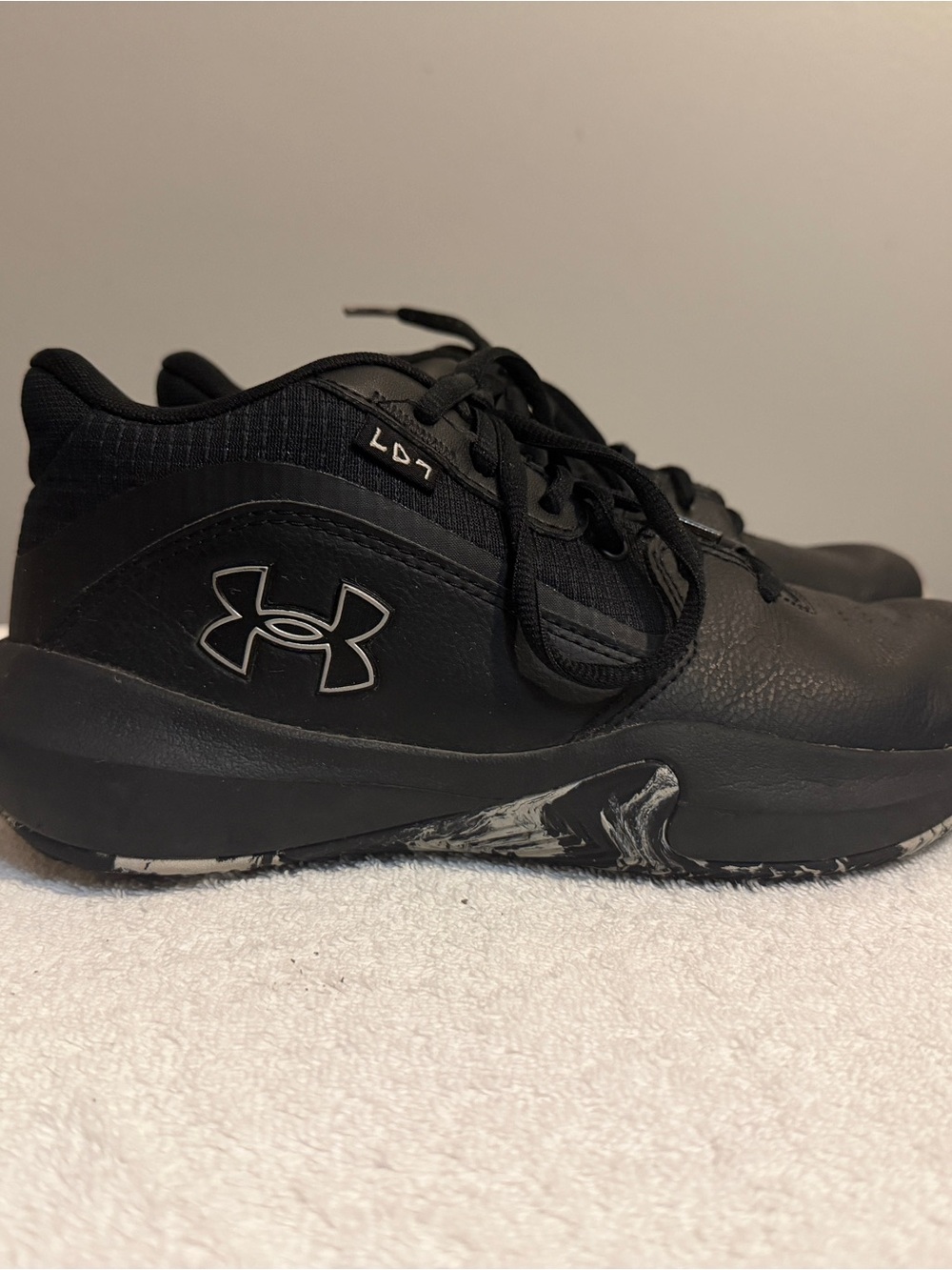 Under Armour Kids Black & White Low-Top Sneakers